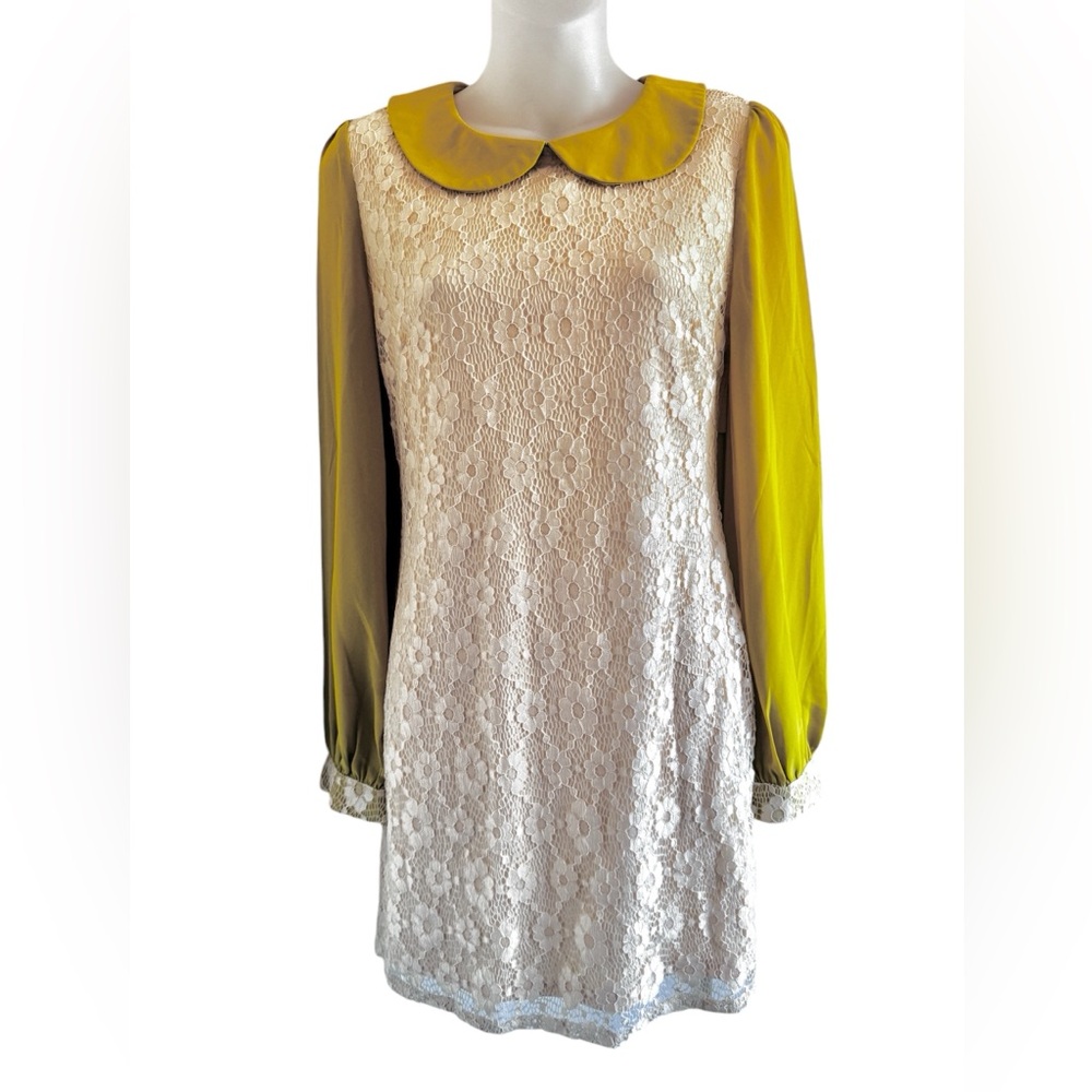 ANTHROPOLOGIE Alice Moon Retro Lace Dress Size Medium